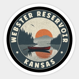 Webster Reservoir Kansas Sunset Sticker